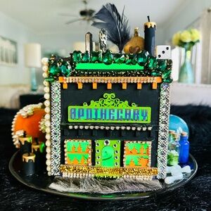 HANDMADE Halloween Magical Mystical Potion Factory Apothecary Scene Set Display